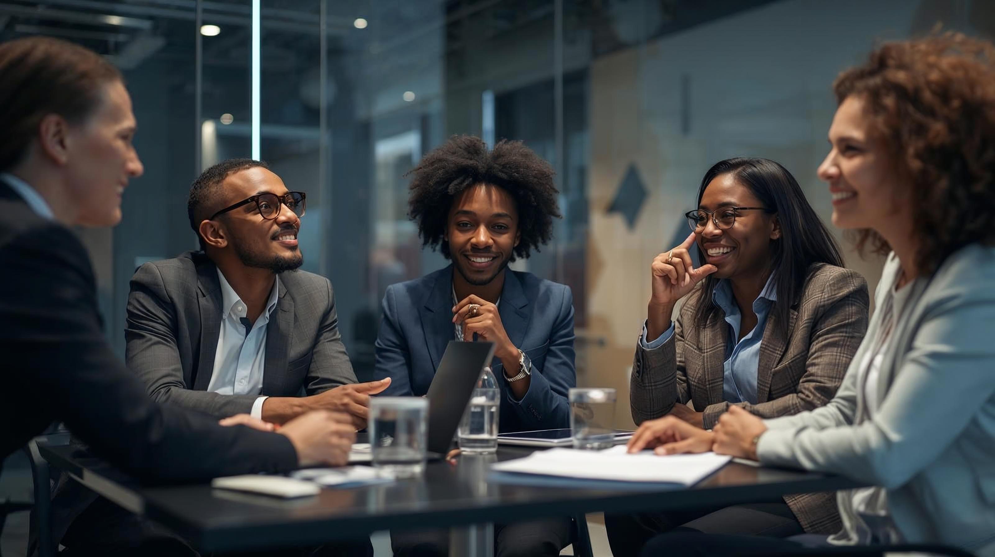 Professional team collaboration